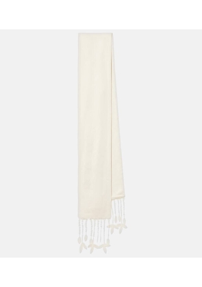 Toteme Lace-trimmed scarf