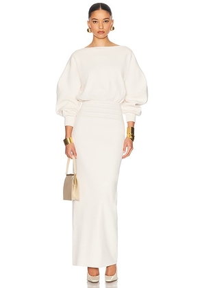Helsa Hildie Maxi Dress in Cream - Cream. Size L (also in ).