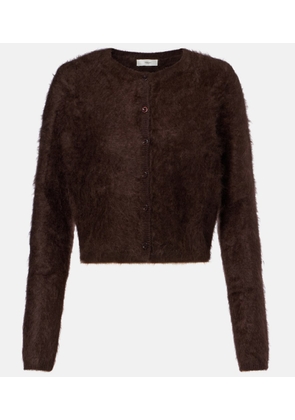 Frame Teddy cropped cashmere cardigan