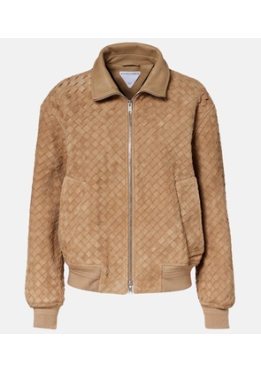Bottega Veneta Intrecciato suede jacket