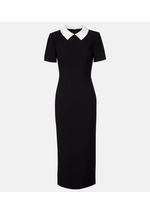 Roland Mouret Satin crepe midi dress