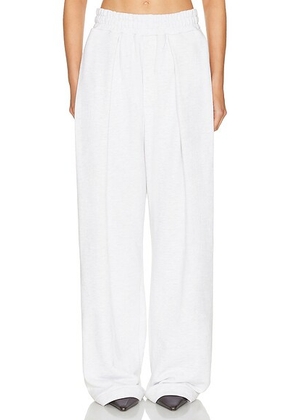 Helsa The Full Sweatpants in Fleece in Light Heather Grey - Grey. Size L (also in ).