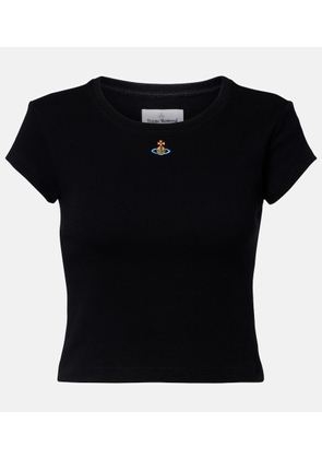 Vivienne Westwood Peru cropped cotton-blend jersey T-shirt