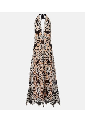 Johanna Ortiz Lace guipure maxi dress