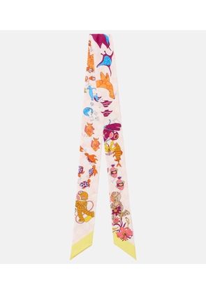 Gucci Printed silk twill scarf