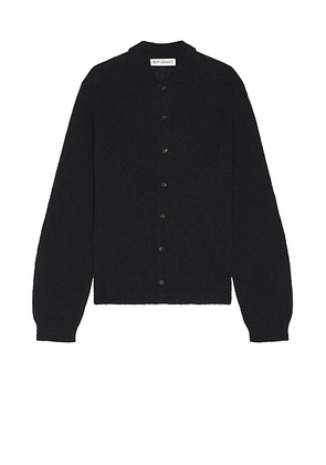Our Legacy Evening Polo in Black Fuzzy Alpaca - Black. Size 46 (also in 48, 50, 52).