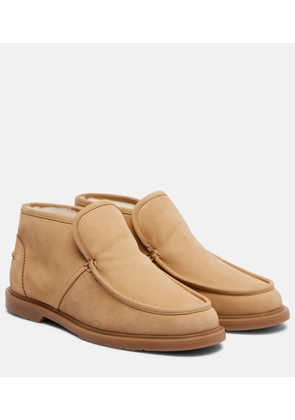 Yves Salomon Shearling-lined suede ankle boots