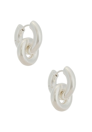 Lie Studio Esther Earrings in Silver - Metallic Silver. Size all.