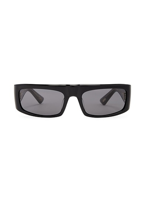 Oliver Peoples X Khaite 1979c Rectangle Sunglasses in Black - Black. Size all.