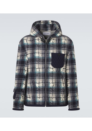 Loewe Plaid wool and linen jacket