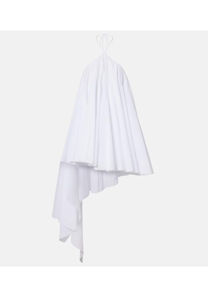 Jacquemus Triangle asymmetric cotton-blend minidress
