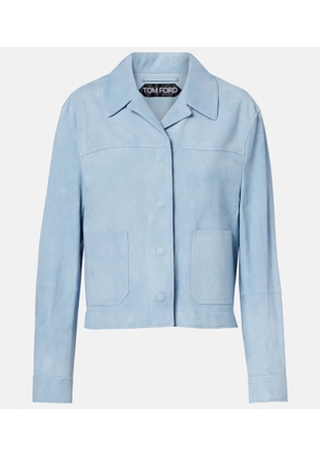 Tom Ford Cropped suede blouson jacket