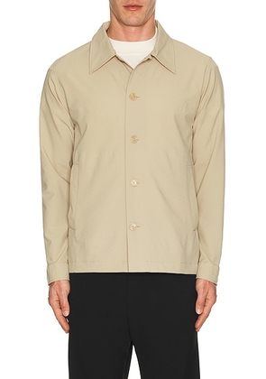 NN07 Zander Overshirt in White Pepper - Beige. Size XL/1X (also in ).