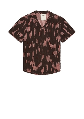 OAS Brink Cuba Crochet Shirt in Multi - Brown. Size L (also in ).