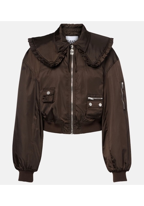 Ganni Duchess bomber jacket