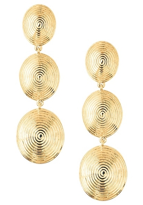 Lie Studio The Ruby Earrings in Gold - Metallic Gold. Size all.