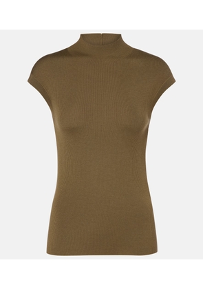 Jardin des Orangers Ribbed-knit virgin wool top
