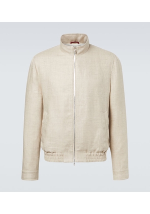 Brunello Cucinelli Silk, linen, and wool jacket