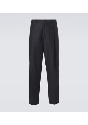 Brunello Cucinelli Panama cotton and linen tapered pants