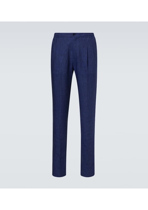 Rubinacci Linen tapered pants
