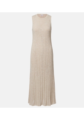 Brunello Cucinelli Ribbed-knit maxi dress