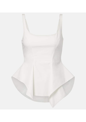 Khaite Loa cotton poplin top