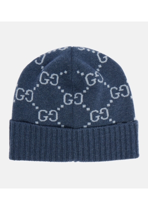 Gucci GG jacquard cashmere beanie