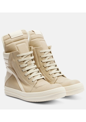 Rick Owens Geobasket leather sneakers
