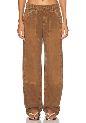 SLVRLAKE Tess Worker Pant in Bryce Canyon - Brown. Size 24 (also in 25, 28, 29, 30).