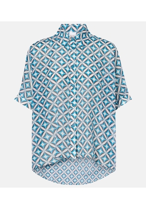 Max Mara Ariete printed cotton and silk shirt