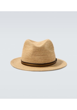 Borsalino Argentina crochet straw fedora