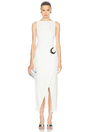 Staud Talia Dress in Ivory - White. Size L (also in ).