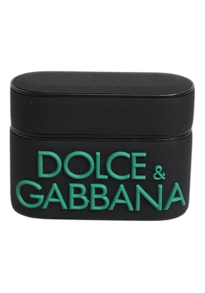 Black Orange Silicone Embossed Logo Airpods Case