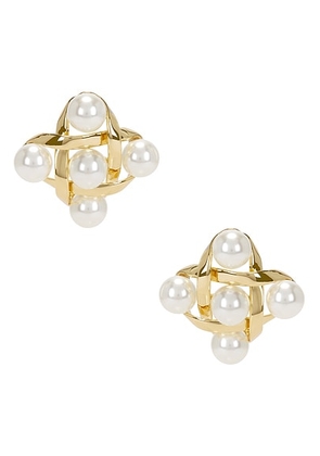 Retrofete Harlow Earring in Gold - Metallic Gold. Size all.