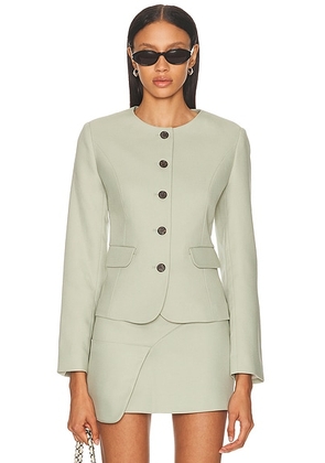 Sandy Liang Agnes Jacket in Sage - Sage. Size M (also in XS).