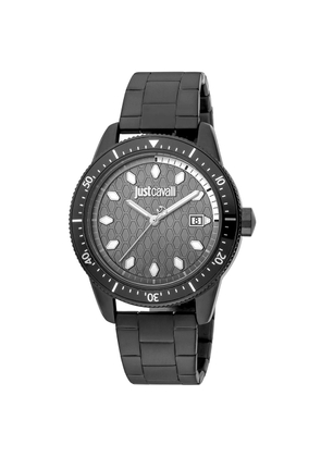 Just Cavalli Black Stainless Steel Dress Watch