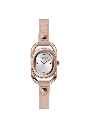 Furla Multicolor Leather Dress Watch