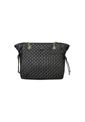 Black Polyethylene Women Handbag