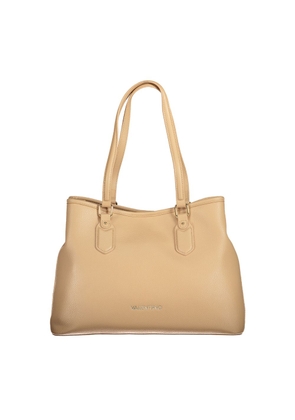 Beige Polyethylene Women Handbag
