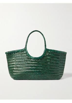 Dragon Diffusion - Nantucket Large Woven Leather Tote - Green - One size