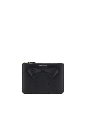 Comme Des Garçons Black Calf Leather Bos Taurus Wallet