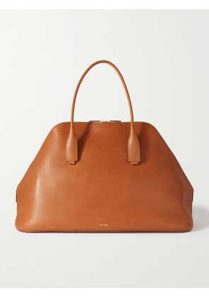 The Row - Devon Leather Tote - Brown - One size