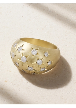 Jenna Blake - Stardust Dome 18-karat Gold Diamond Ring - 7