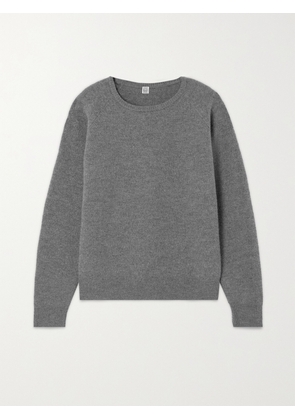 TOTEME - Selene Brushed-wool Sweater - Gray - xx small,x small,small,medium,large