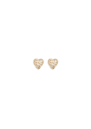 Self-Portrait Gold Brass Earrings - One Size
