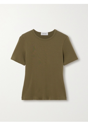 Matteau - + Net Sustain Organic Cotton-blend Jersey T-shirt - Green - 1,2,3,4,5