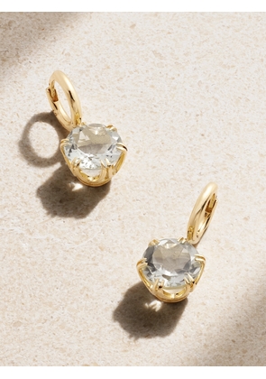 Ileana Makri - Mini Crown 18-karat Gold Amethyst Earrings - One size