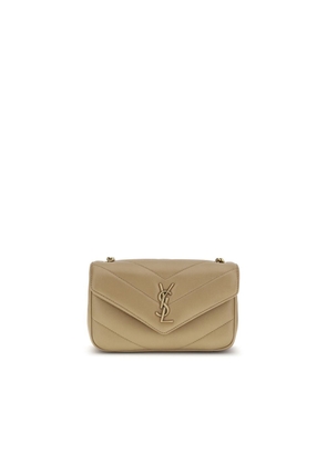 Saint Laurent Beige Lamb Ovis Aries Aries Shoulder Bag
