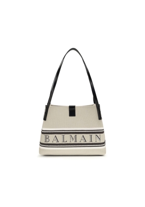 Balmain Beige Cotton Shoulder Bag