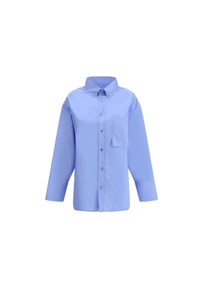 Darkpark Blue Cotton Dress Shirt - S